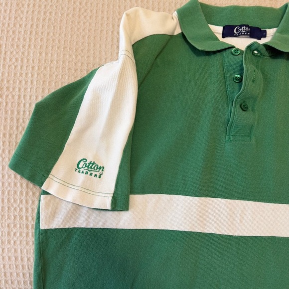 Cotton Traders Vintage Men's Ireland Green Rugby Shirt Large Futbol Soccer 2001 - Picture 5 of 7